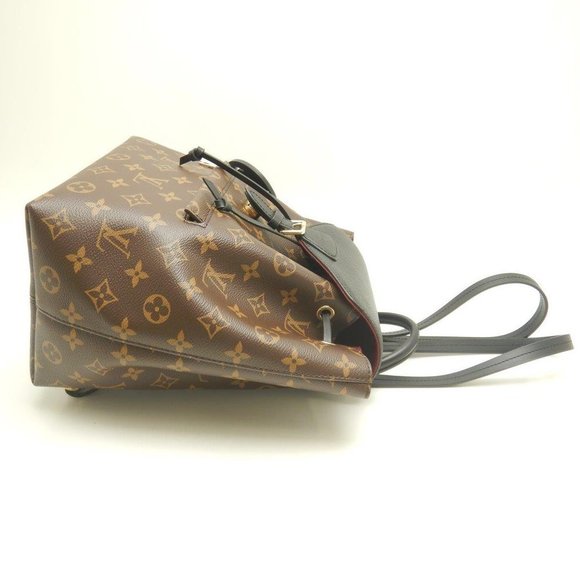 Louis Vuitton Monogram Montsouris Backpack PM Cowhide Leather Black Backpack - Picture 3 of 8